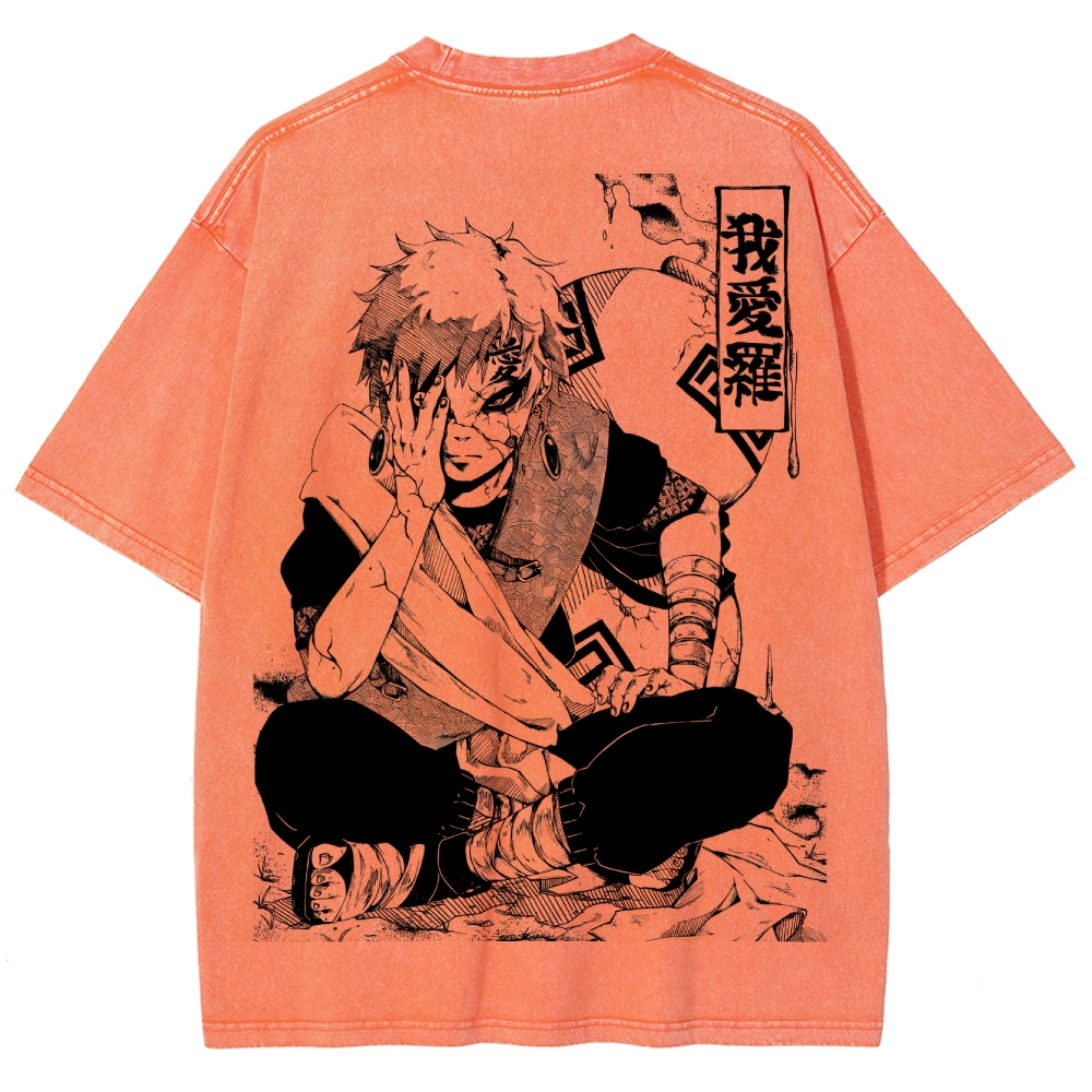 Naruto Unisex Fit Washed T-Shirt 2504014317-Coordom