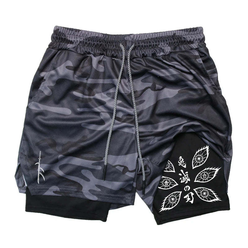 Kokushibo Gym Shorts-Coordom
