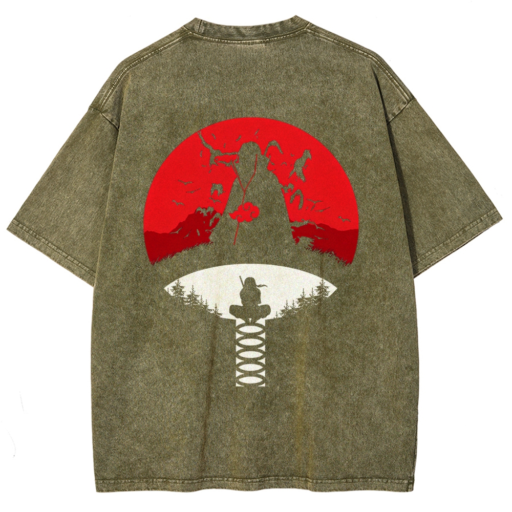 Naruto Unisex Fit Washed T-Shirt 2508023391-Coordom
