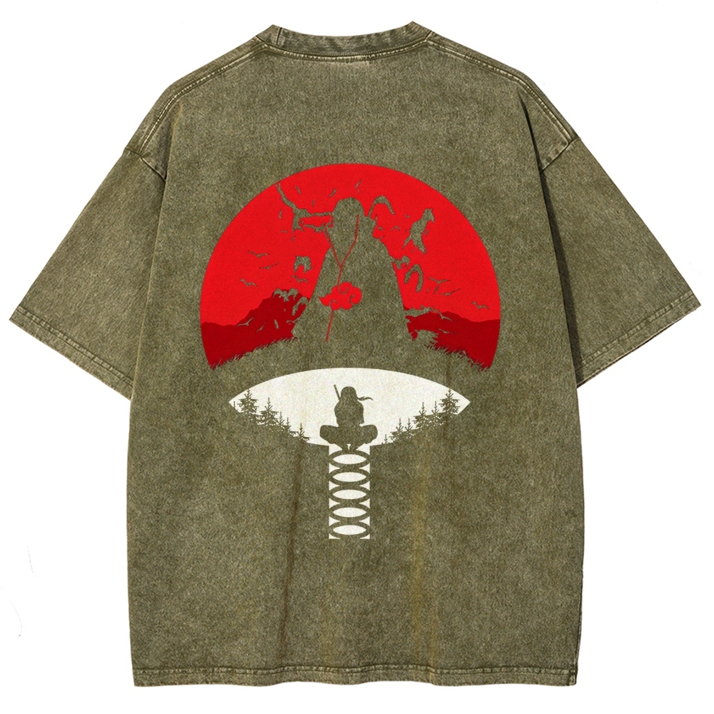 Naruto Unisex Fit Washed T-Shirt 2508023391-Coordom