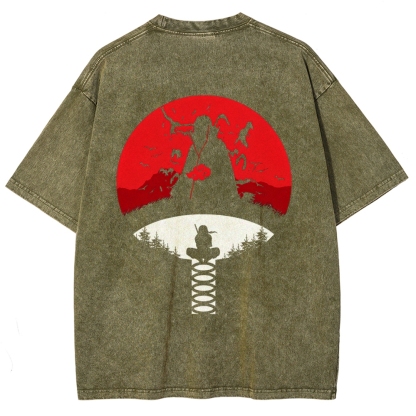 Naruto Unisex Fit Washed T-Shirt 2508023391-Coordom