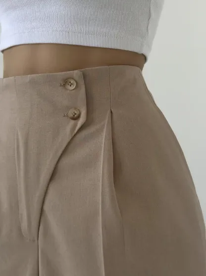 Linen ButtonUp Pants  (BUY 2 GET 1 FREE !!!)-Coordom