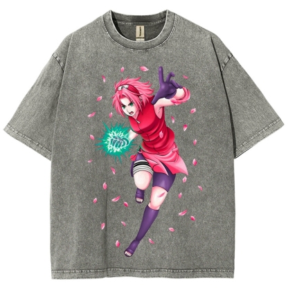 Naruto Unisex Fit Washed T-Shirt 2507030119-Coordom