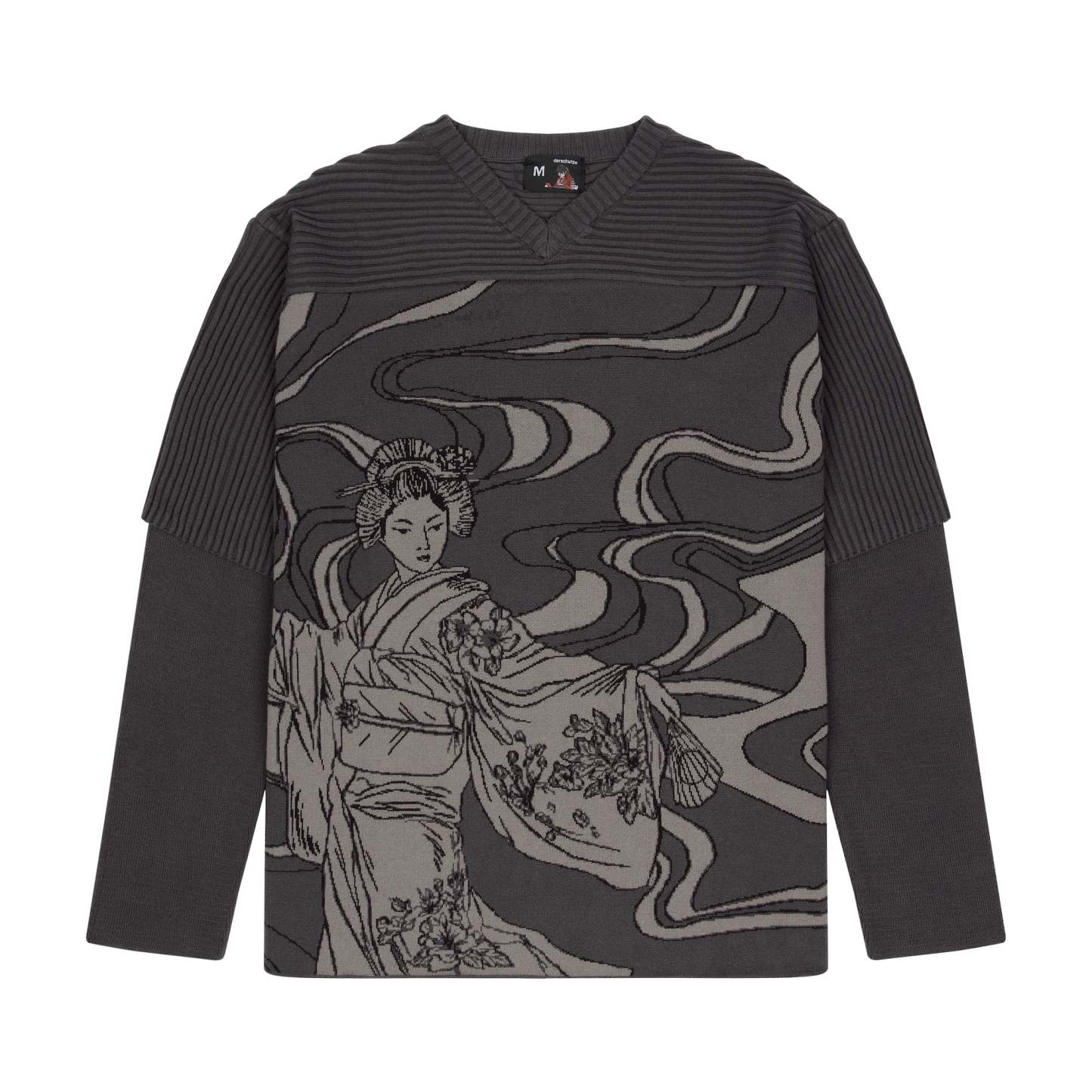 "yakuza" Layered knitted Jersey-Coordom