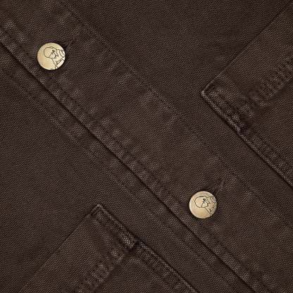 "yakuza" brown washed denim Jacket-Coordom