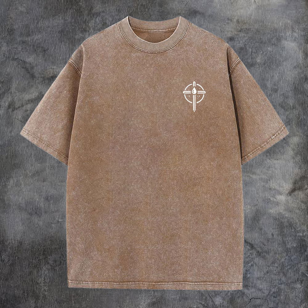 Be Salty Stay Lil Printed Men's Washed Tee-Coordom