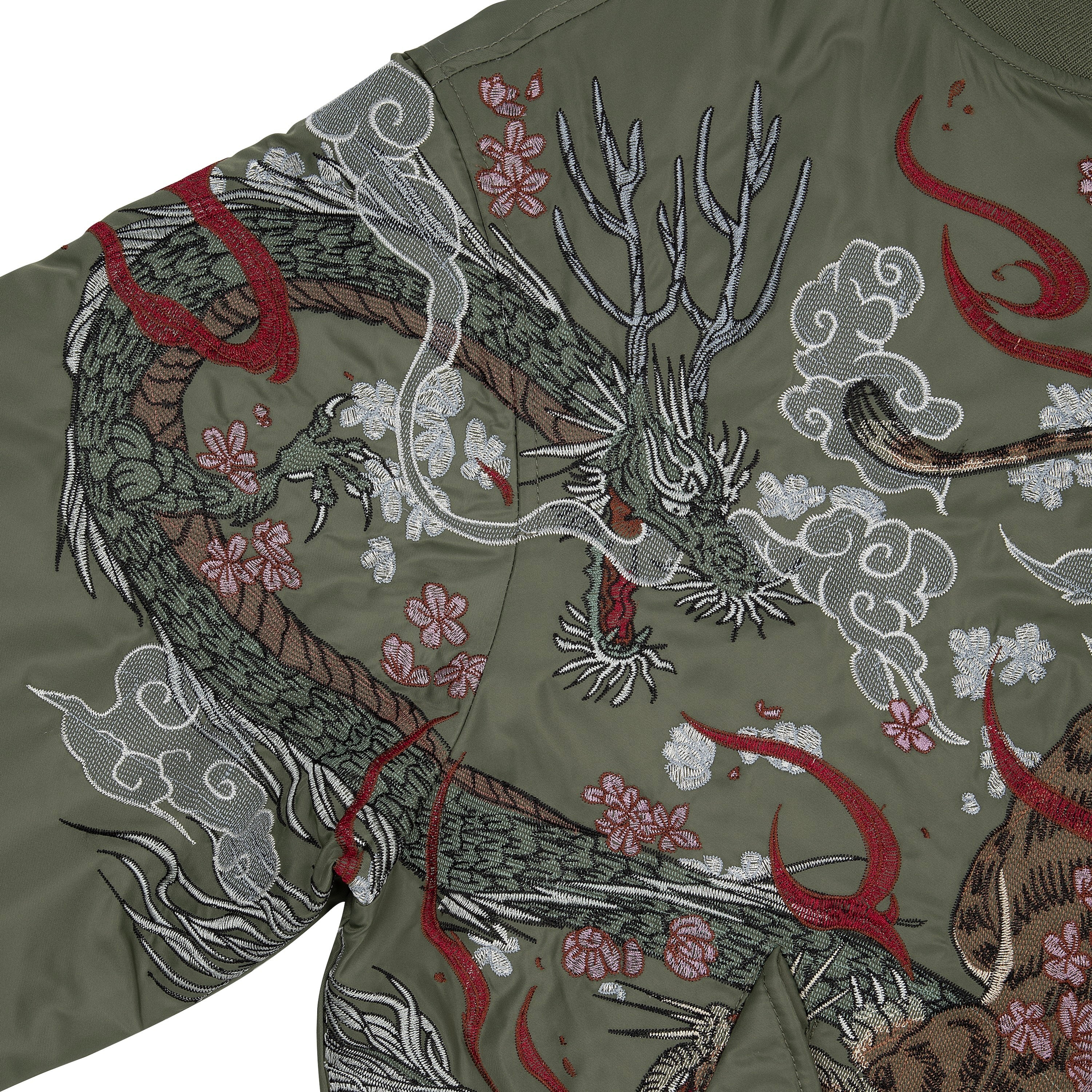 "yakuza v2" bomber Jacket dark green-Coordom
