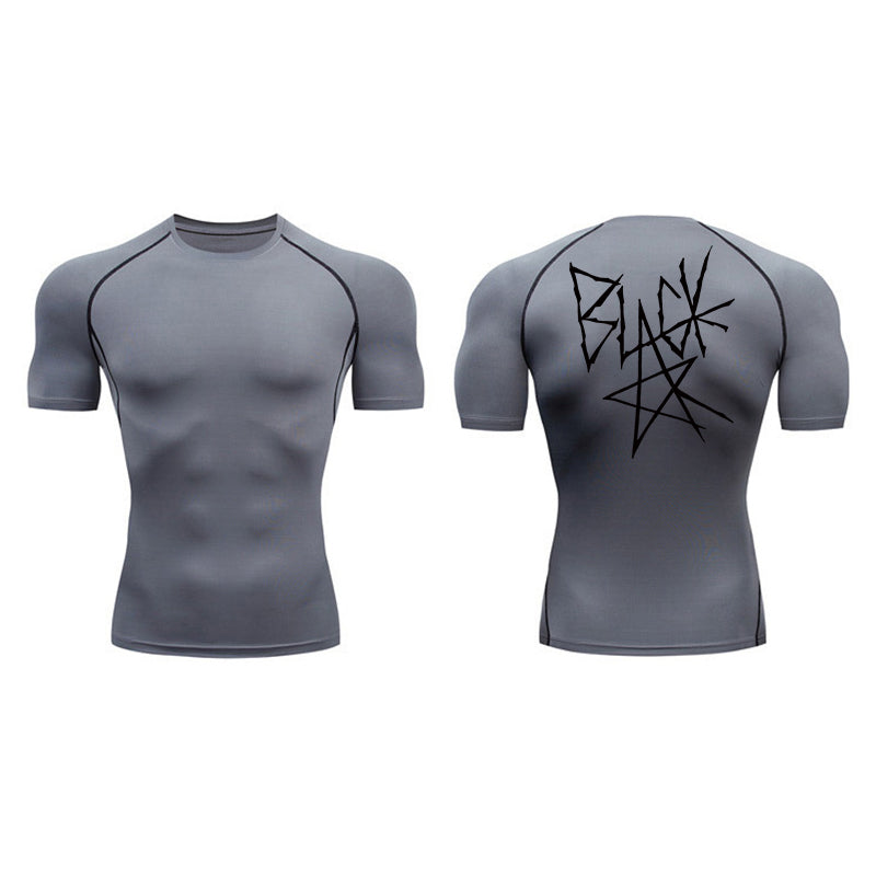 Black Star Compression T-Shirt-Coordom