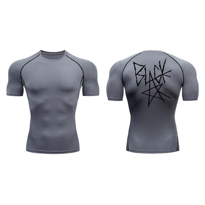 Black Star Compression T-Shirt-Coordom