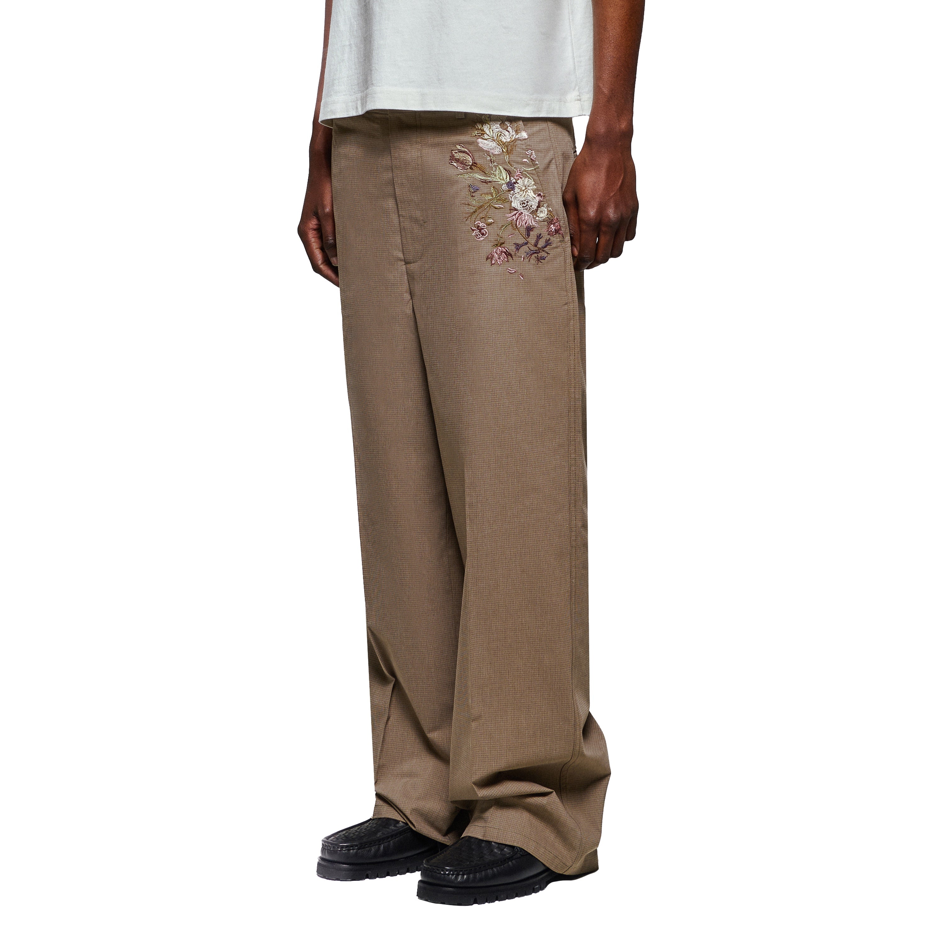 "garden of eden" plaid patterned Trousers-Coordom
