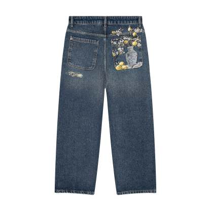 "garden of eden" indigo Denim-Coordom