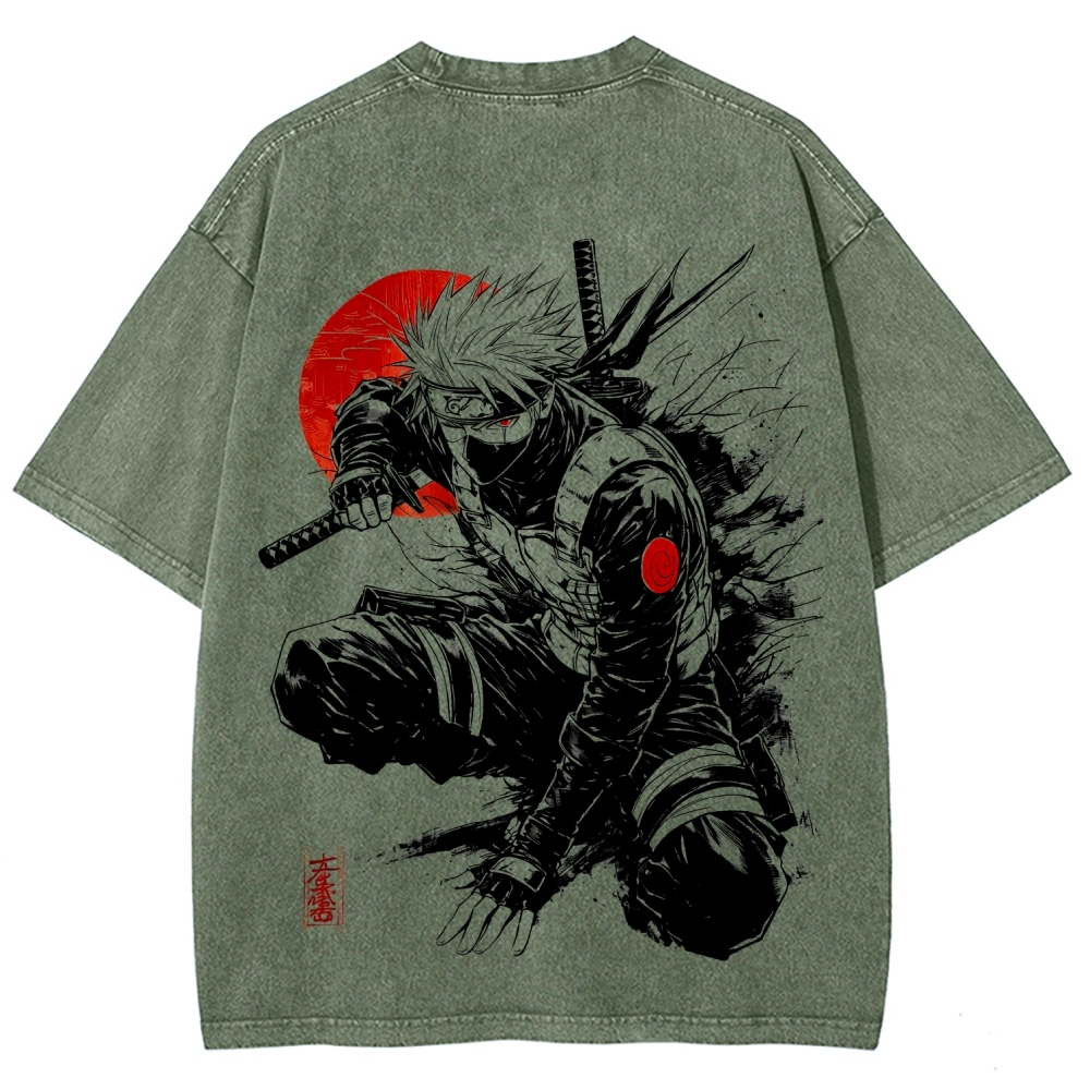 Naruto Unisex Fit Washed T-Shirt 2511024505-Coordom