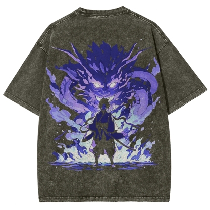 Naruto Unisex Fit Washed T-Shirt 2502006814-Coordom