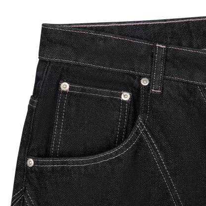 "yakuza" raw Denim black 03-Coordom