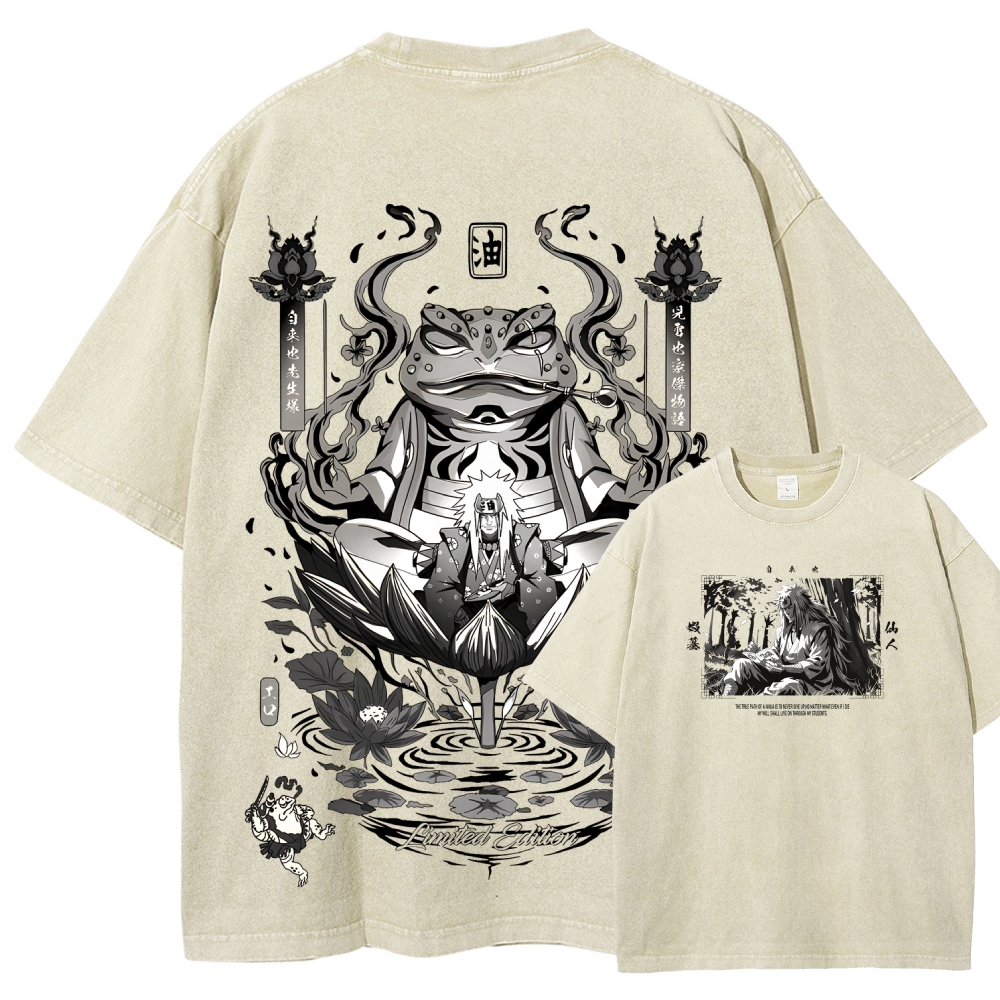 Jiraiya Unisex Fit Washed T-Shirt 2510008383-Coordom