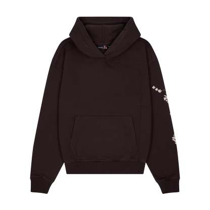 Yakuza Graphic Hoodie | Brown Streetwear Oversized Sweatshirt-Coordom