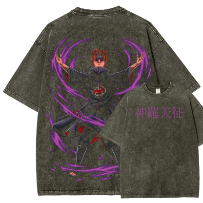Naruto Unisex Fit Washed T-Shirt 2507030111-Coordom