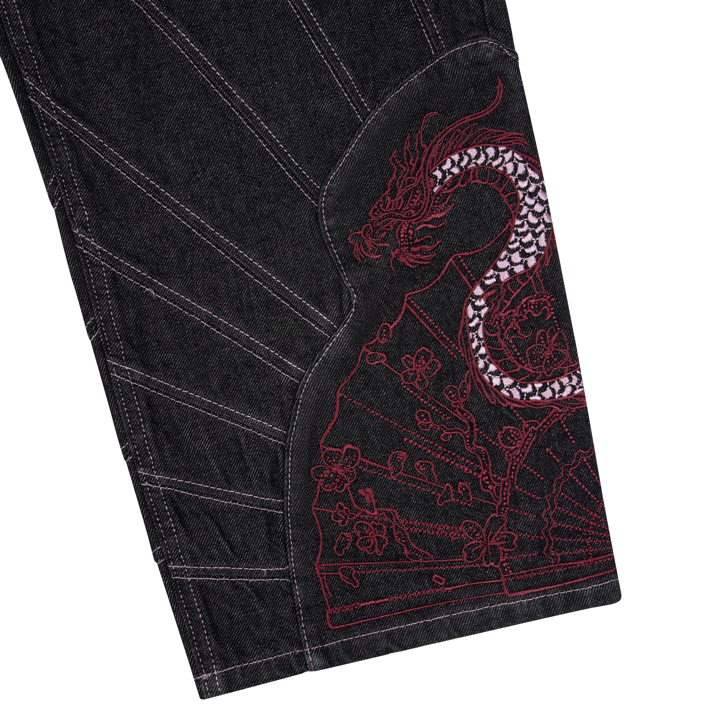 "yakuza" raw Denim black 03-Coordom