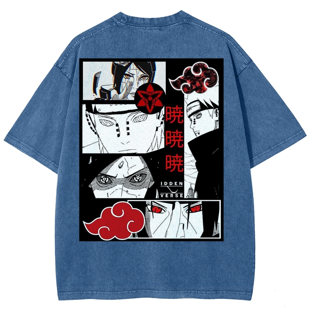 Naruto Unisex Fit Washed T-Shirt 2502003553-Coordom