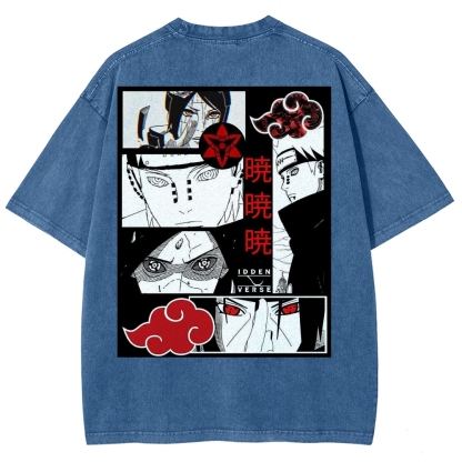 Naruto Unisex Fit Washed T-Shirt 2502003553-Coordom