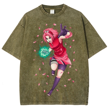 Naruto Unisex Fit Washed T-Shirt 2507030119-Coordom