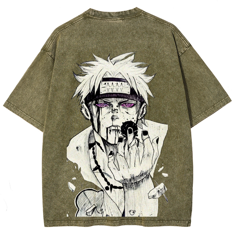 Naturo Unisex Fit Washed T-Shirt 2507024103-Coordom