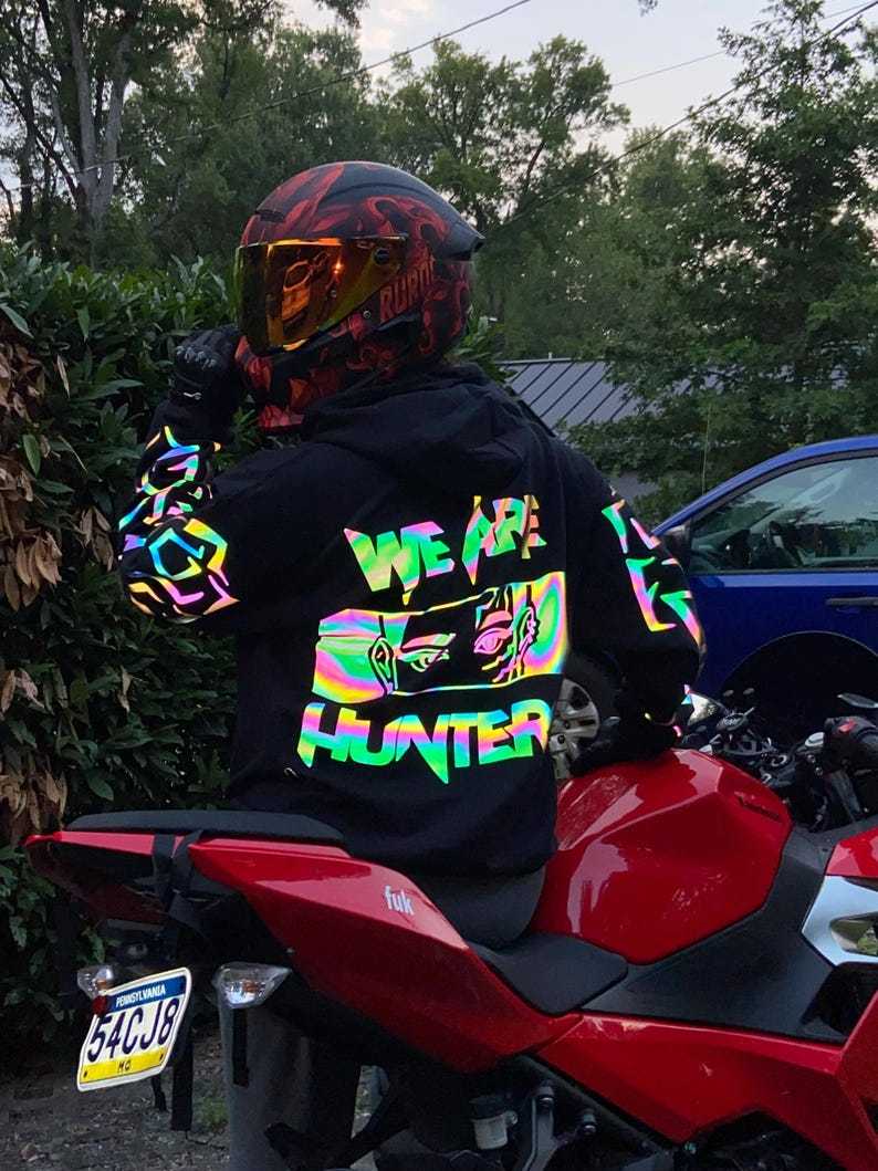 Rumi Rainbow Reflective Hoodie-Coordom