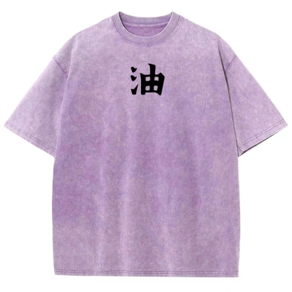 Naruto Sannin Jiraiya Printed Vintage Washed Tee Unisex Oversize Cotton T-shirt-Coordom