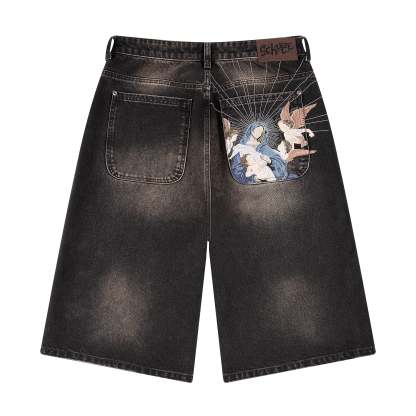 "awakening" Jorts brown tint-Coordom