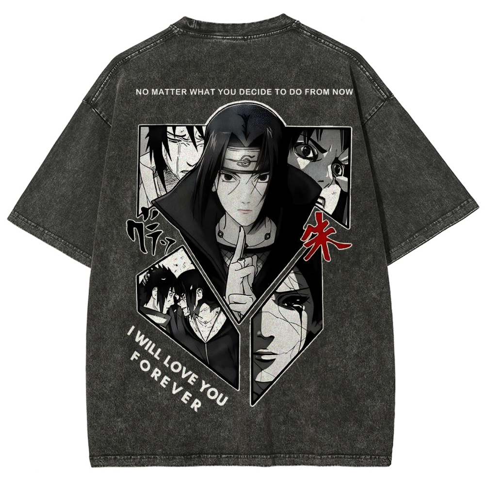 Naruto Unisex Fit Washed T-Shirt 2502003552-Coordom