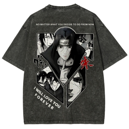 Naruto Unisex Fit Washed T-Shirt 2502003552-Coordom