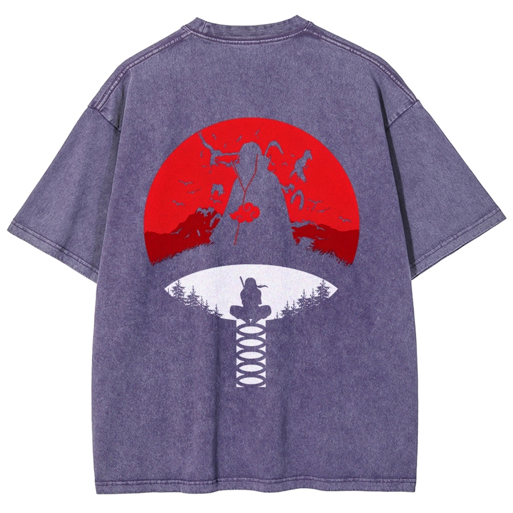 Naruto Unisex Fit Washed T-Shirt 2508023391-Coordom