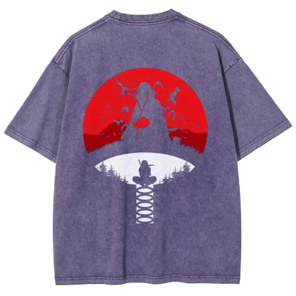 Naruto Unisex Fit Washed T-Shirt 2508023391-Coordom