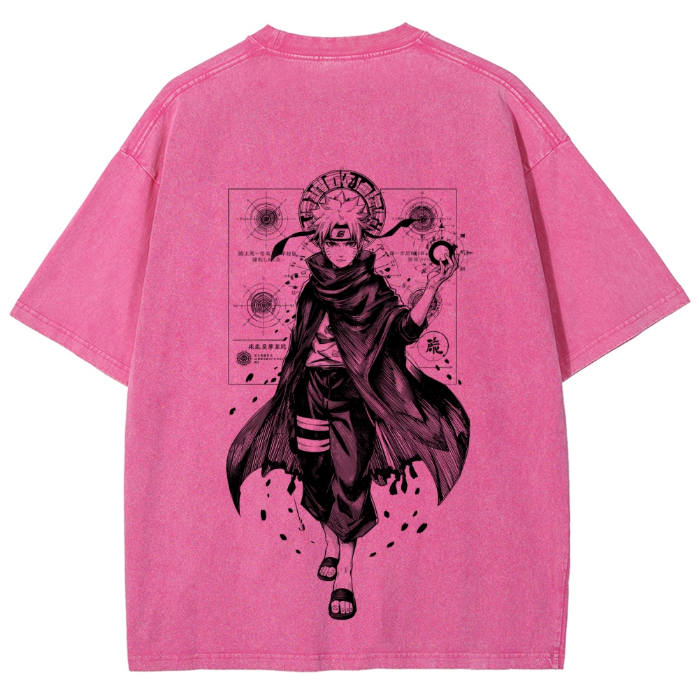 Naruto Unisex Fit Washed T-Shirt 2508017073-Coordom