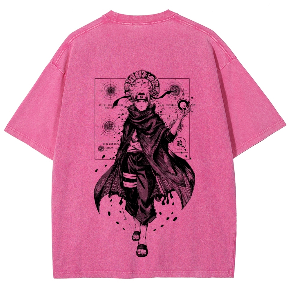 Naruto Unisex Fit Washed T-Shirt 2508017073-Coordom
