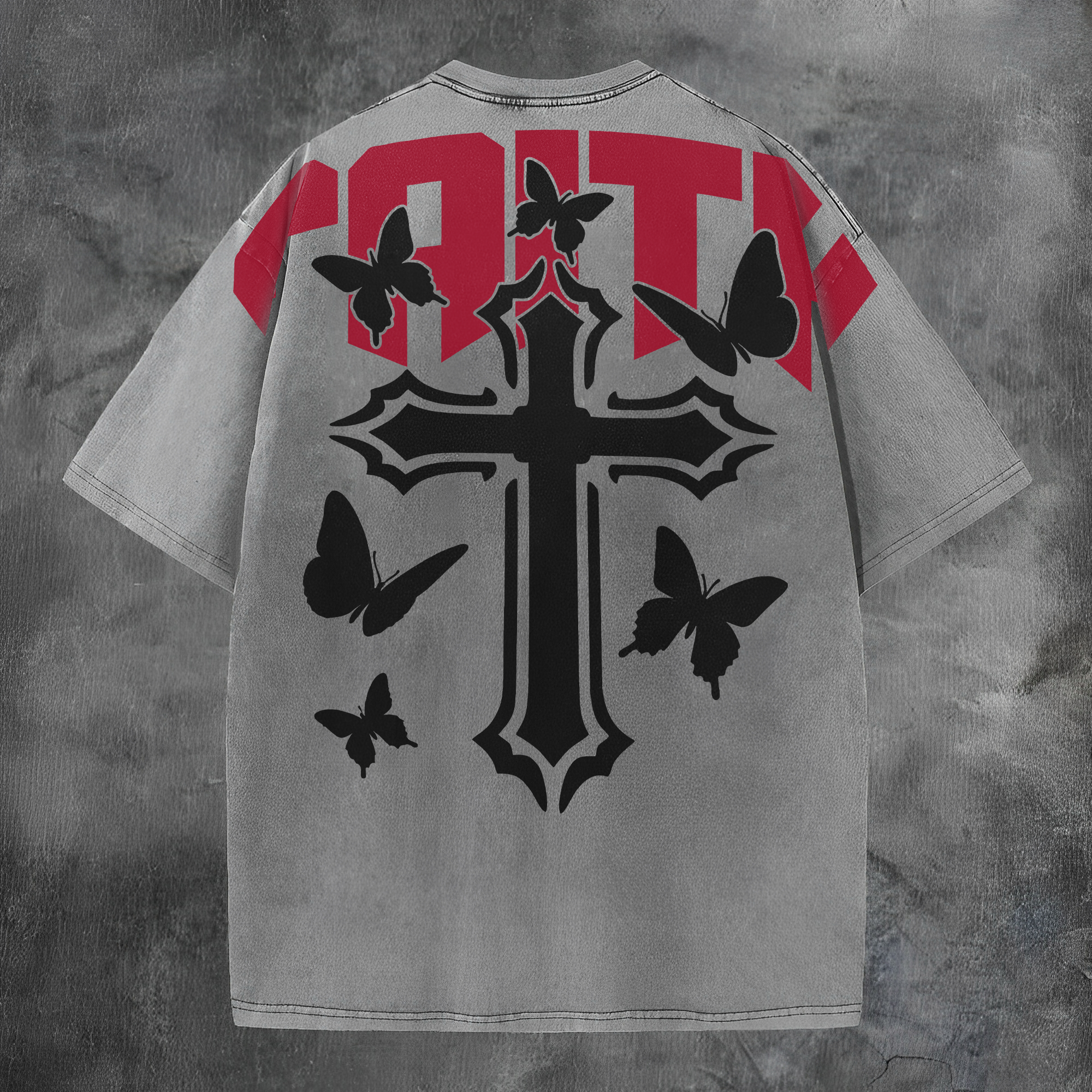 Faith Printed Men's Washed Tee-Coordom