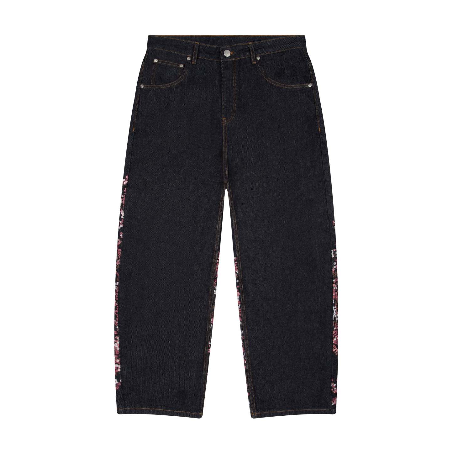 Blossom V3 Indigo Raw Denim Jeans (02) | Vintage Streetwear Baggy Pants-Coordom
