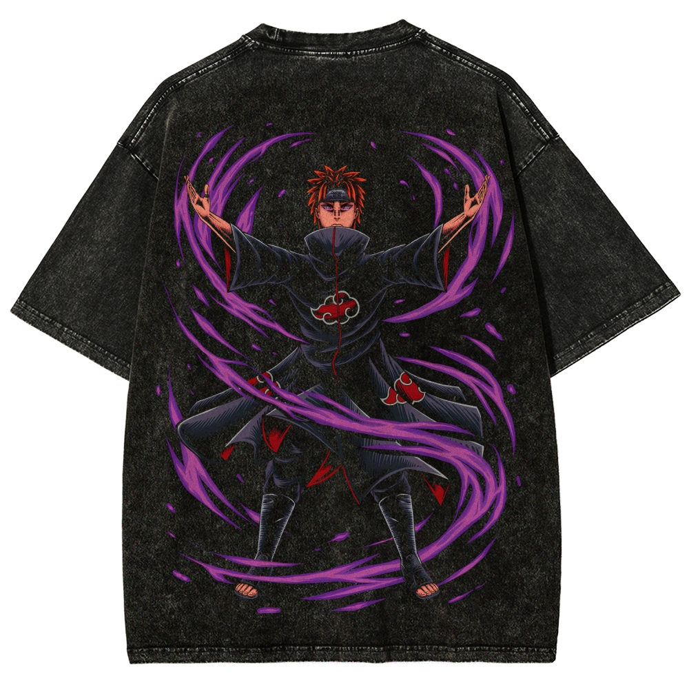 Naruto Unisex Fit Washed T-Shirt 2507030111-Coordom