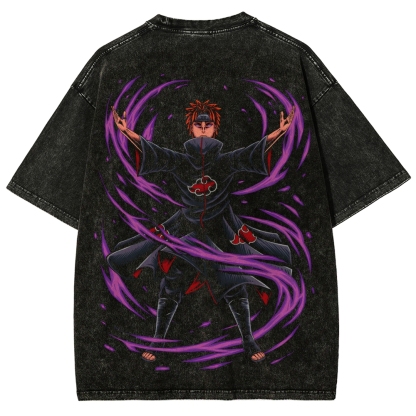 Naruto Unisex Fit Washed T-Shirt 2507030111-Coordom