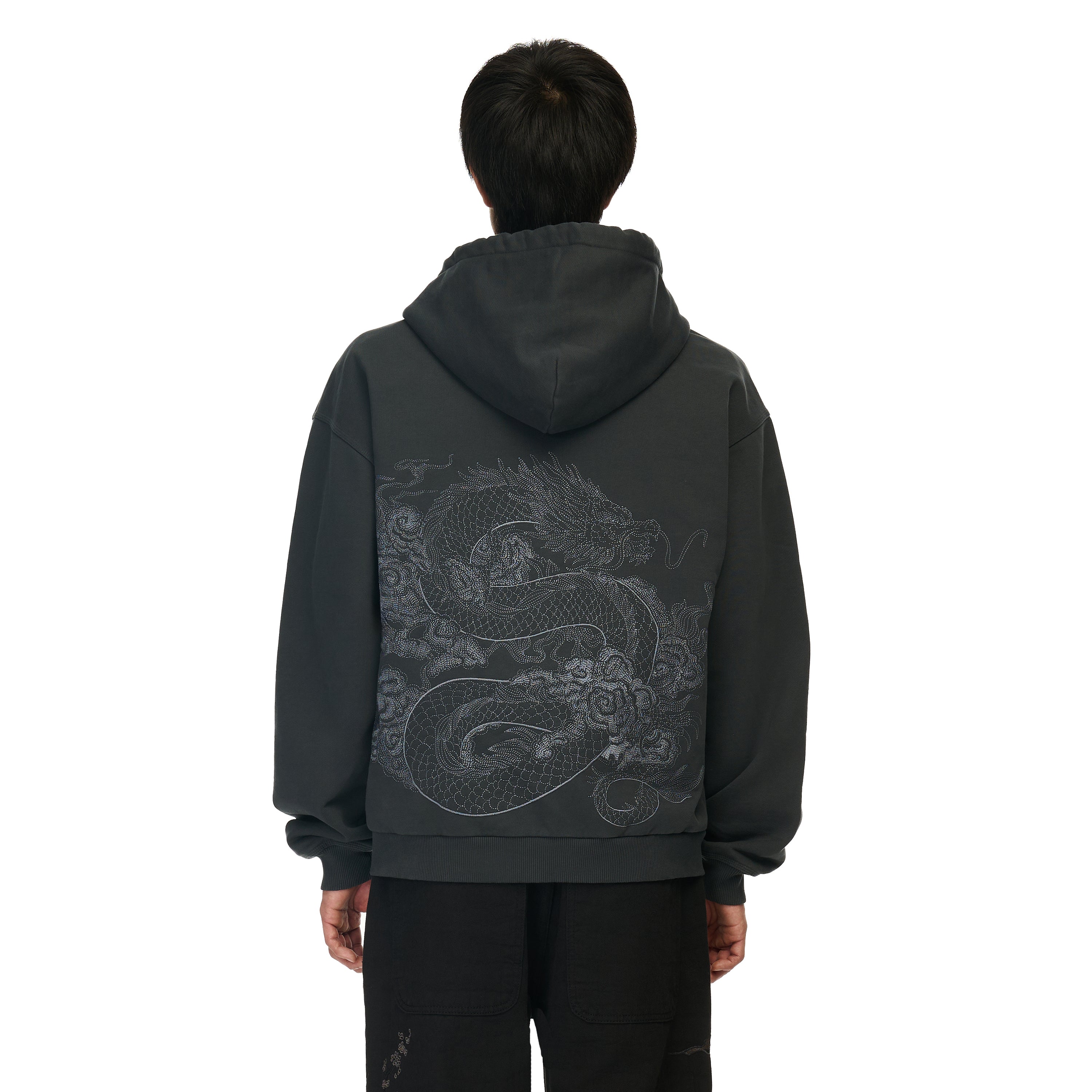 "yakuza v2" Zip Up grey-Coordom