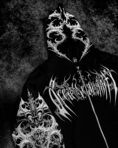 Heavenly Knight Oversized Zipup Hoodie-Coordom