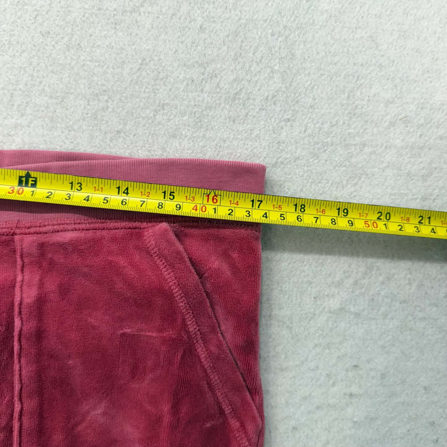 Juicy Couture Deep Rose Velour Tracksuit Set Zip Up Hoodie & Flared Pant Size M-Coordom
