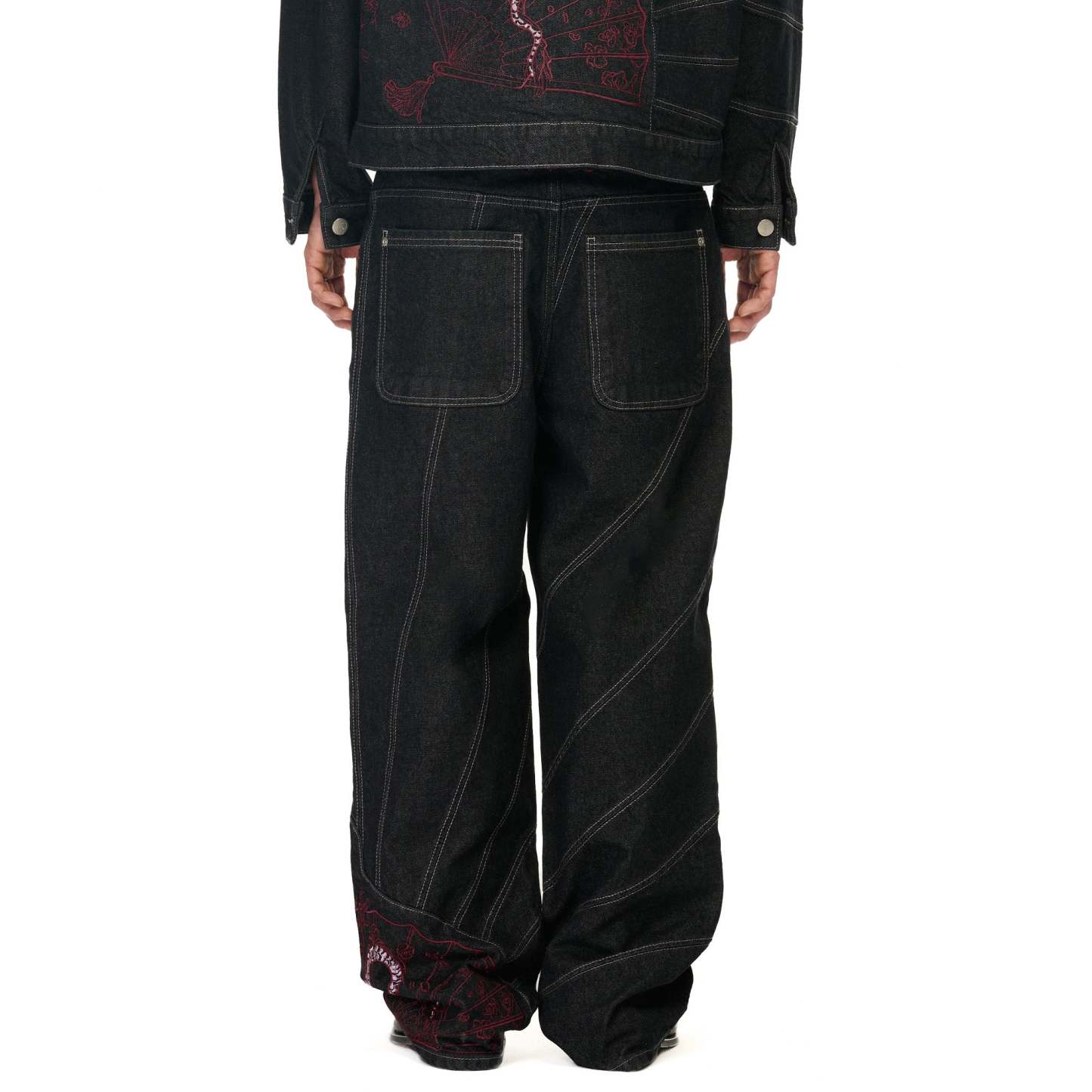 "yakuza" raw Denim black 03-Coordom