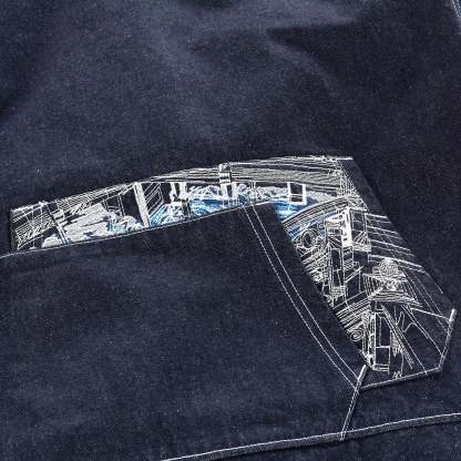 "titanic" Hoodie denim-Coordom