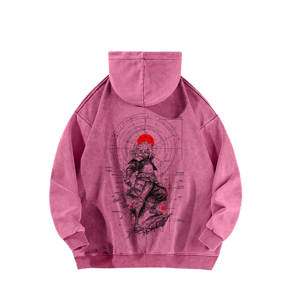 Naruto Casual Washed Hoodie 2509012970-Coordom