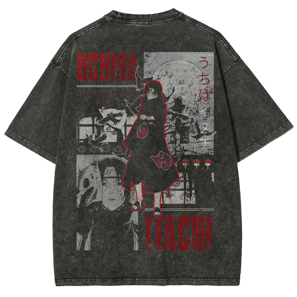 Naruto Unisex Fit Washed T-Shirt 2502003554-Coordom