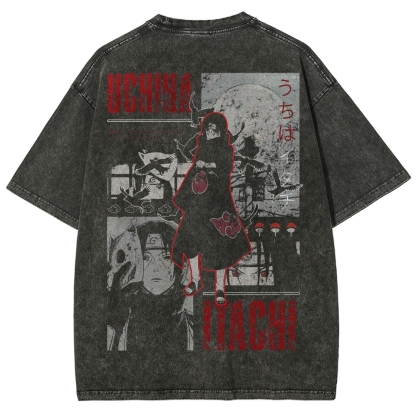 Naruto Unisex Fit Washed T-Shirt 2502003554-Coordom