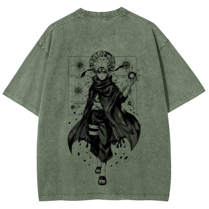 Naruto Unisex Fit Washed T-Shirt 2508017073-Coordom
