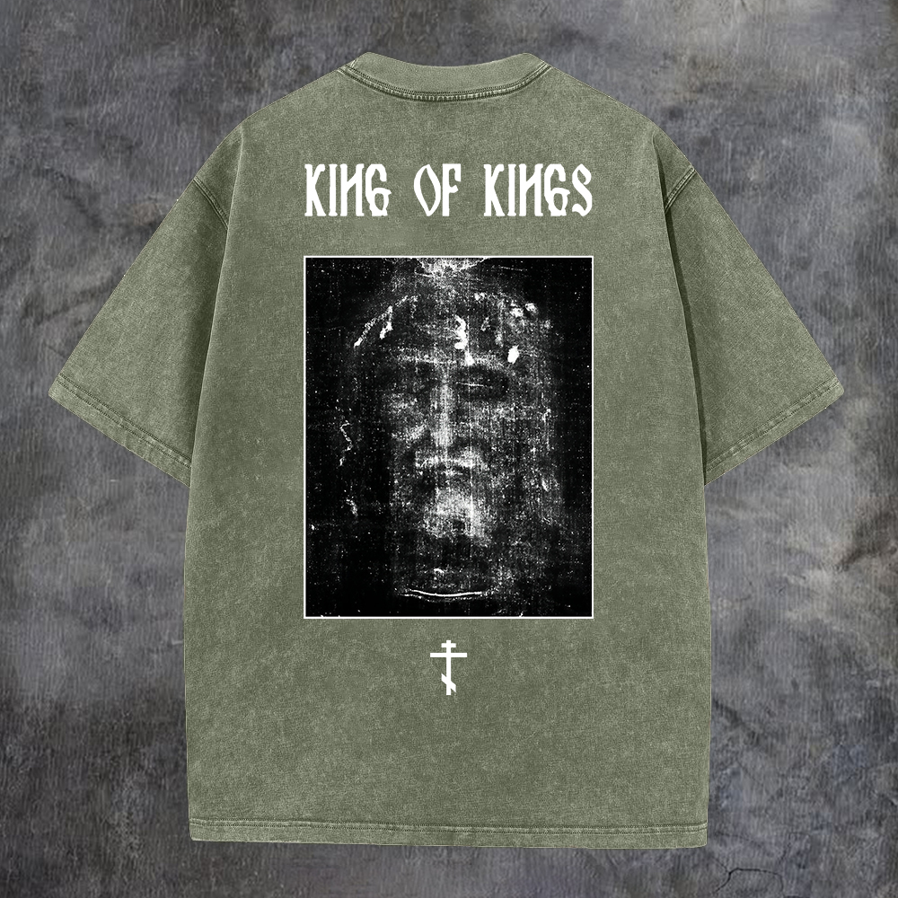 King Of Kings Washed T-Shirt-Coordom
