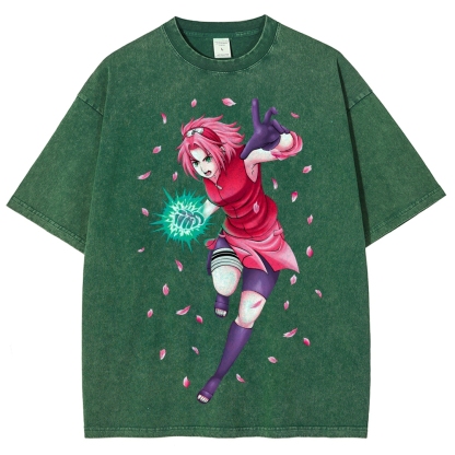 Naruto Unisex Fit Washed T-Shirt 2507030119-Coordom